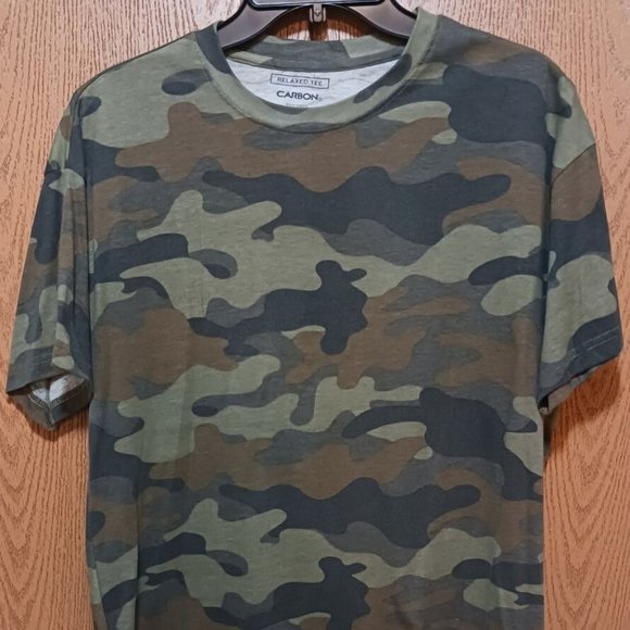 Carbon (Camo)-(T-shirt)-(Brown/Green/Camo)-(Pre-owned)-(Size M)-$20.00 - Picture 3 of 4